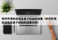 軟件開(kāi)發(fā)的流程及各個(gè)階段的結(jié)果（軟件開(kāi)發(fā)的流程及各個(gè)階段的結(jié)果分析）