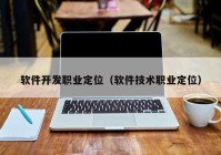 軟件開(kāi)發(fā)職業(yè)定位（軟件技術(shù)職業(yè)定位）